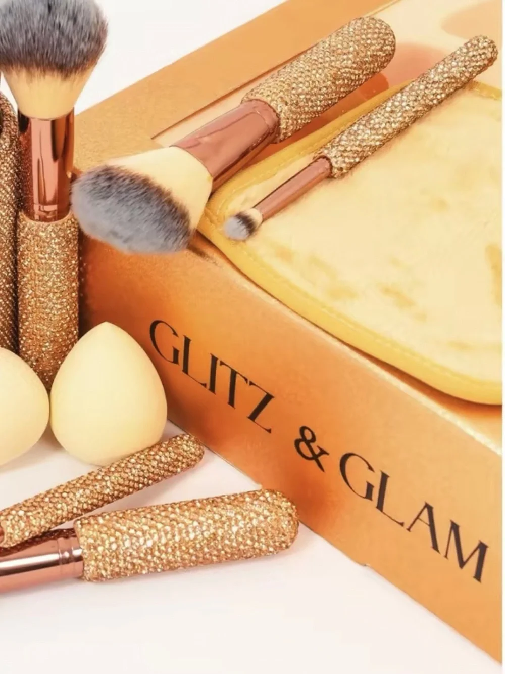26-Piece Rose Gold Makeup Brush Set with Case